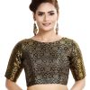 Women Madhu Fashion | Women'S Traditional Benaras Brocade Readymade Stitched Saree Blouse - Madhu Fashion