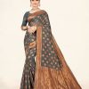 Women Sweet Smile | Women'S Color Stylish Saree With Blouse Set - Sweet Smile Grey