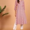 Women Janasya | Women'S Mauve Cotton Kurta - Janasya