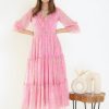 Women SARAS THE LABEL | Women'S Baby Pink Dress - Saras The Label