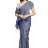 Women Moeza | Women'S Bhagalpuri Silk Sarees With Blouse Mfsaree_004 - Moeza Blue