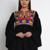 Women Bhama Couture USA | Black Embroidered Tunic - Bhama Couture Usa