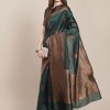 Women Varanga | Women'S Color Banarasi Silk Saree With Blouse - Varanga Green